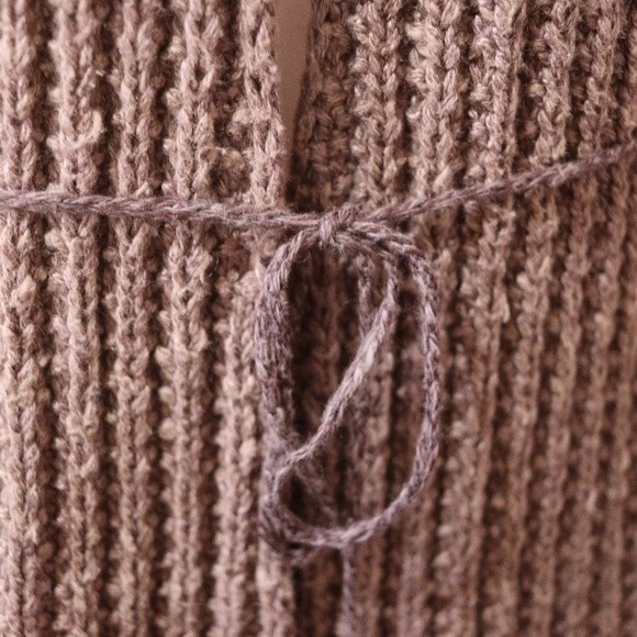 Vintage Scarf Vest Bohemian Hippy Tie Around Scarf With Pockets - Picture 6 of 13